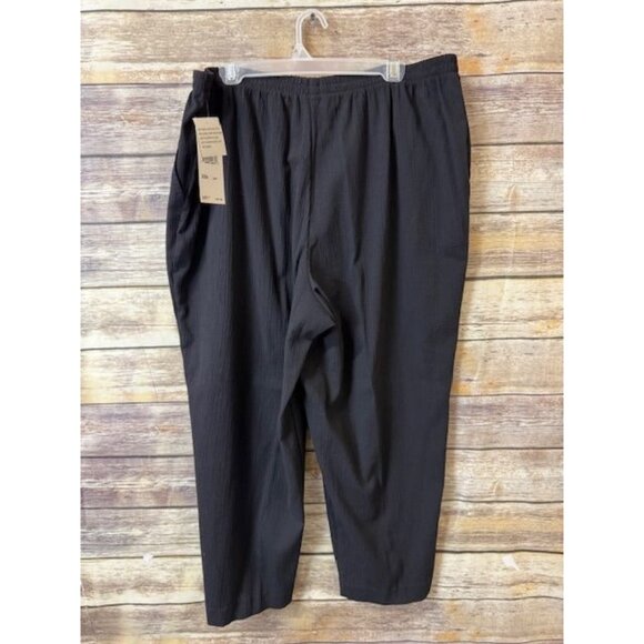 Koret Womens Black Terranova 22W‎ Short Pants With Elastic Waist Pockets NWT - Picture 2 of 4